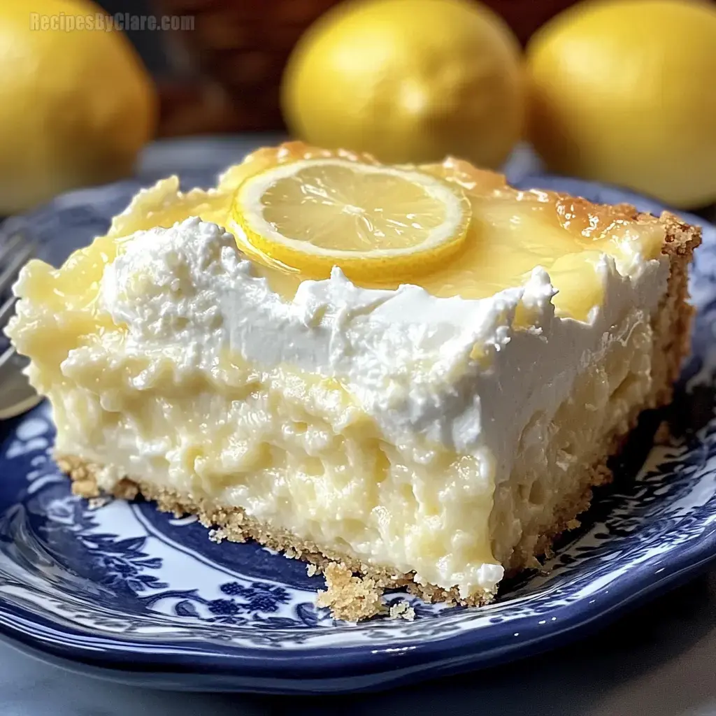 4-Ingredient Lemon Cream Cheese Dump Cake