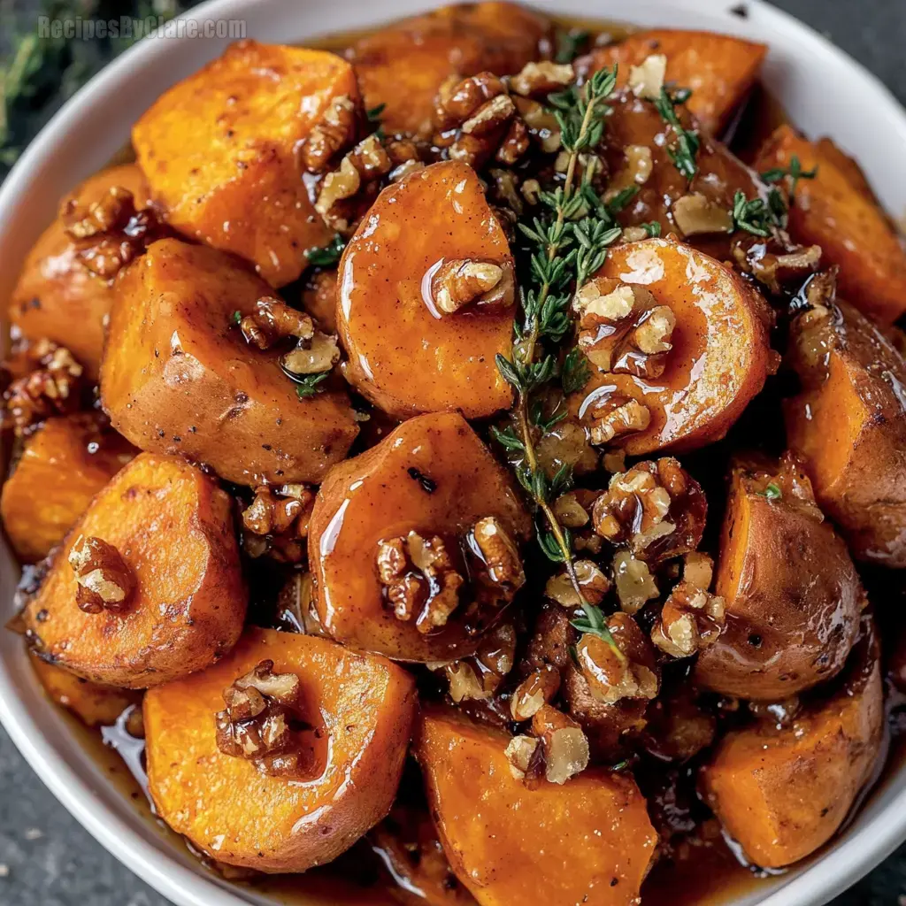 Cinnamon Maple Roasted Sweet Potatoes