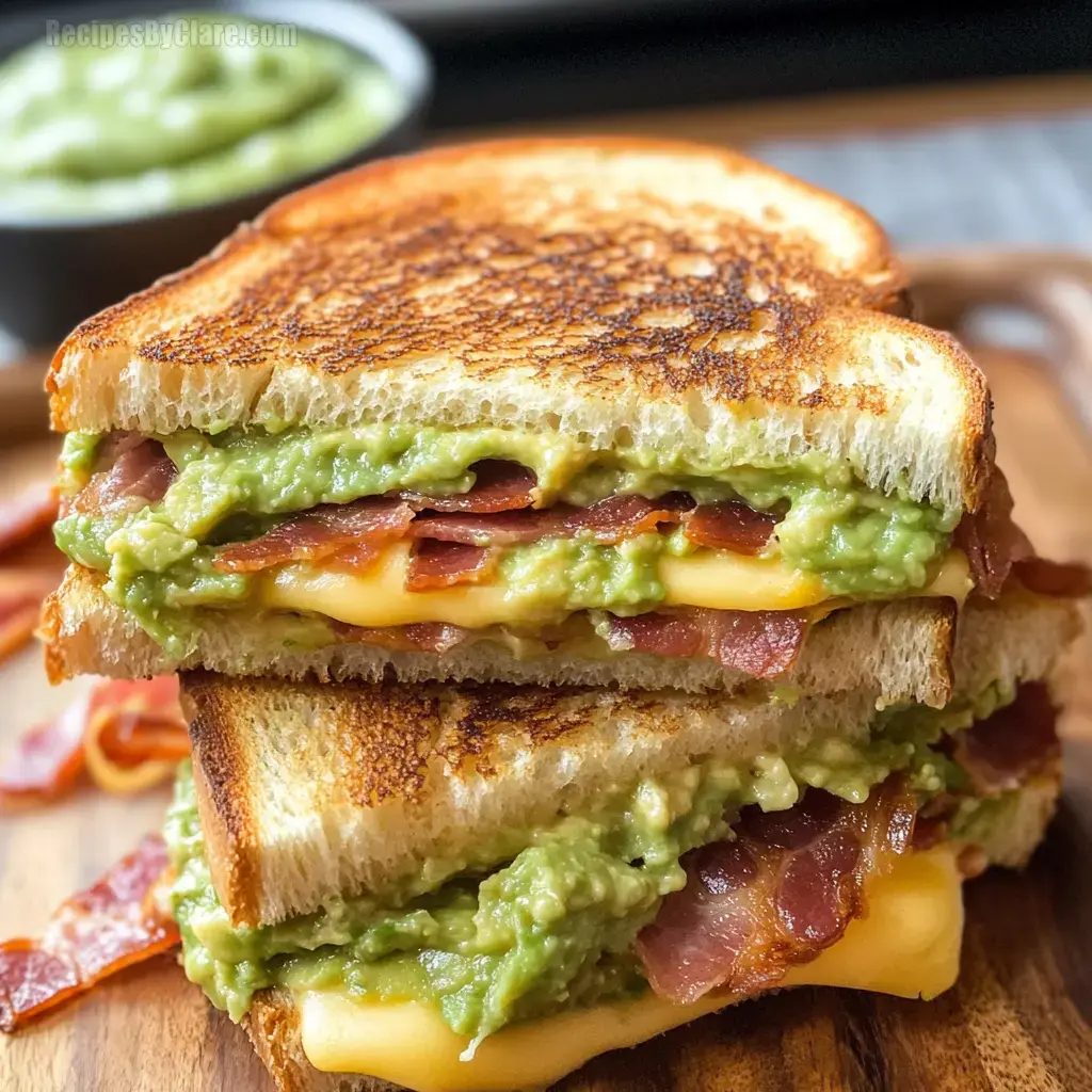 Bacon Guacamole Grilled Cheese