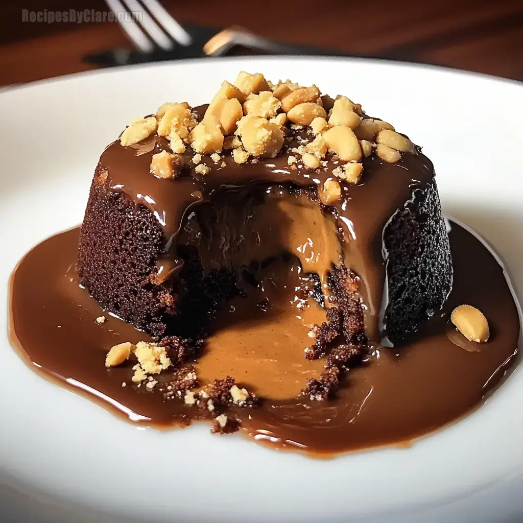 Molten Peanut Butter Lava Cake