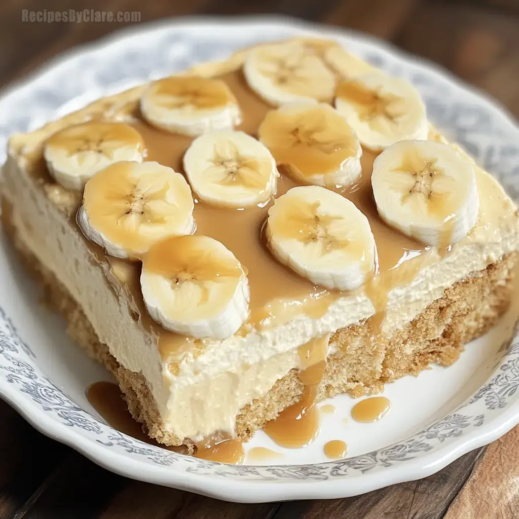 Banana Pudding Tiramisu with Caramel