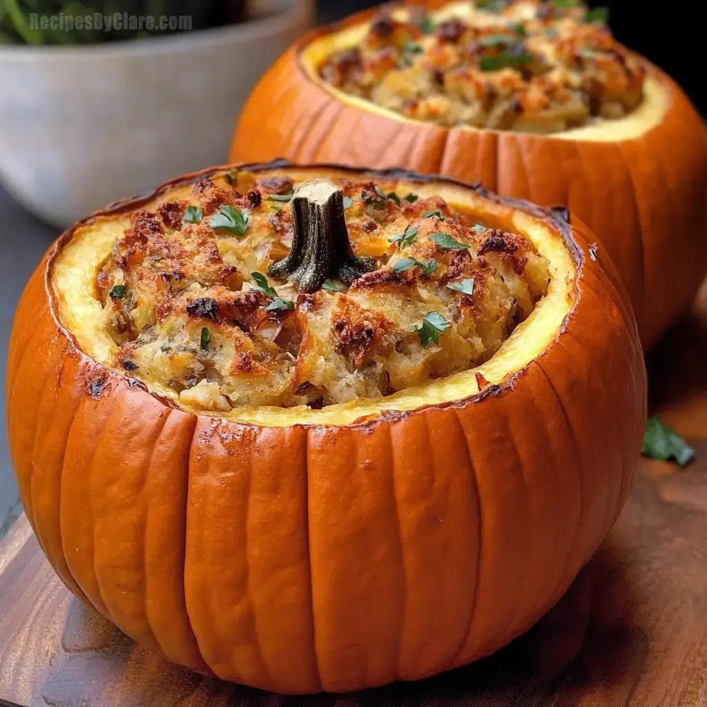 Roasted Stuffed Pumpkin