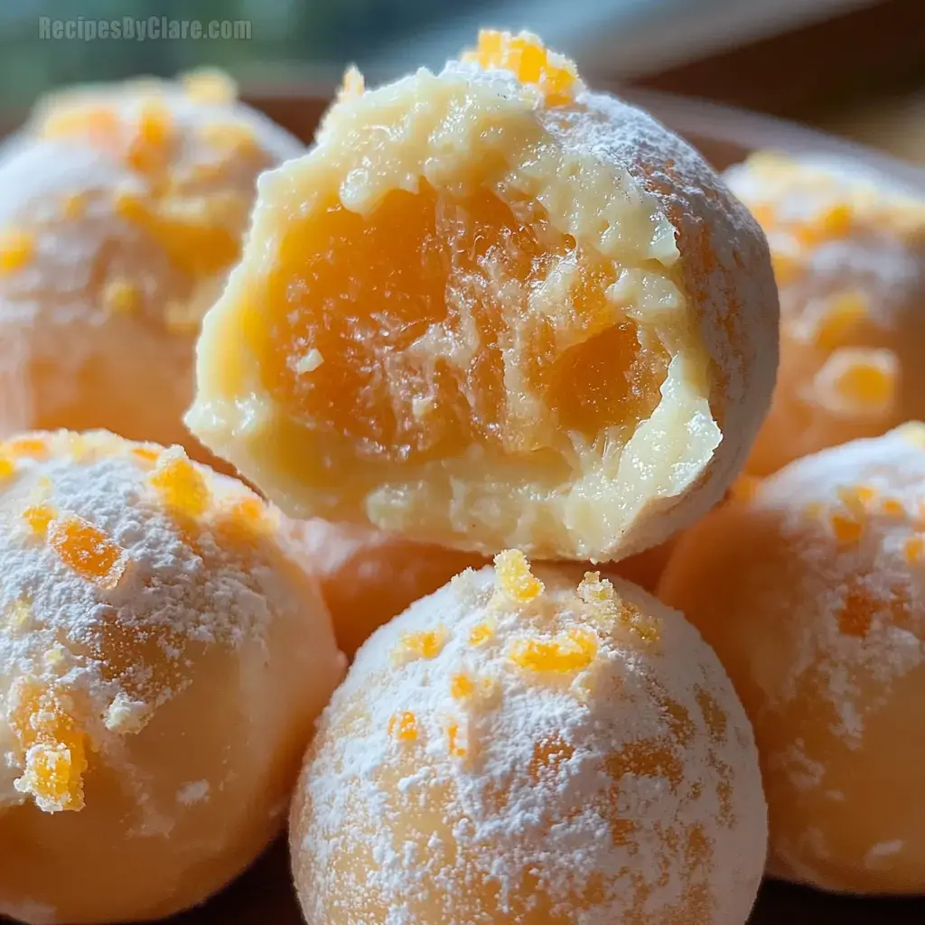 White Chocolate Orange Creamsicle Truffles