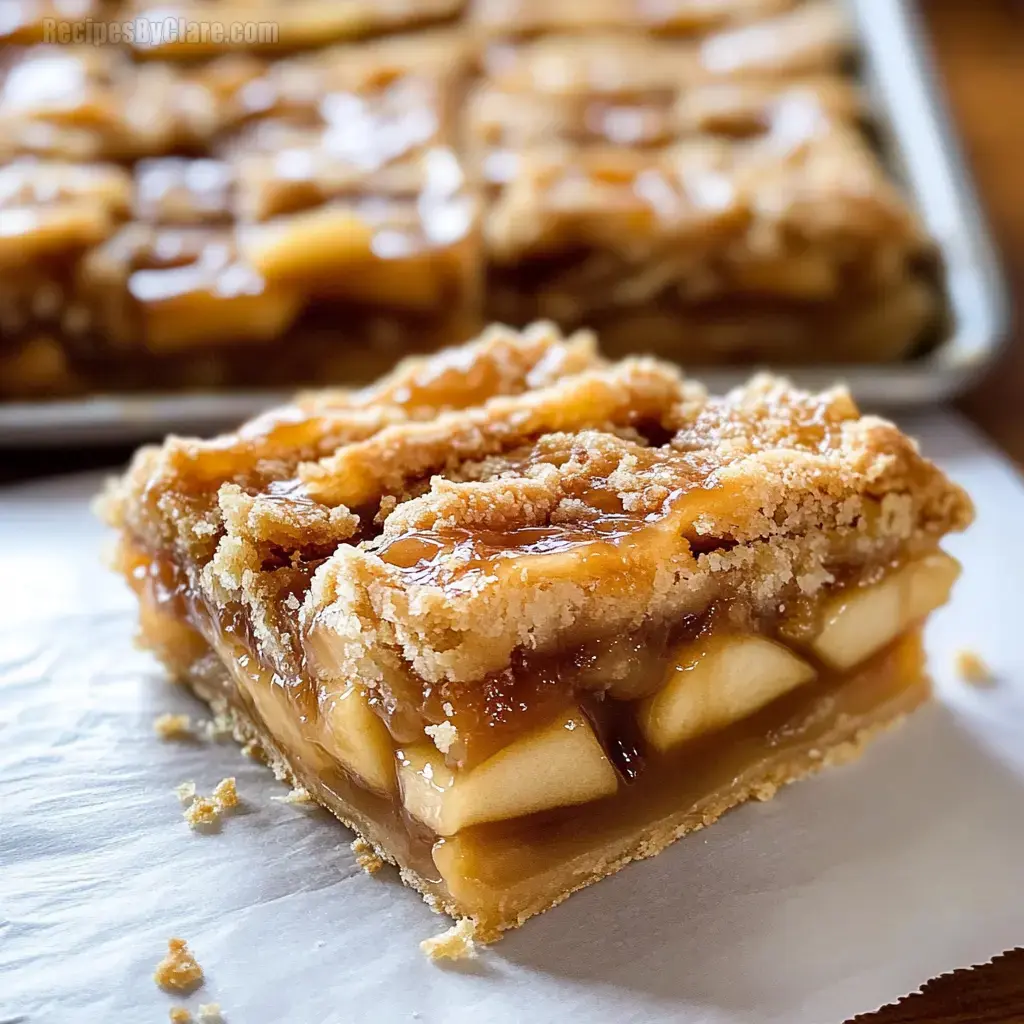 Salted Caramel Apple Pie Bars