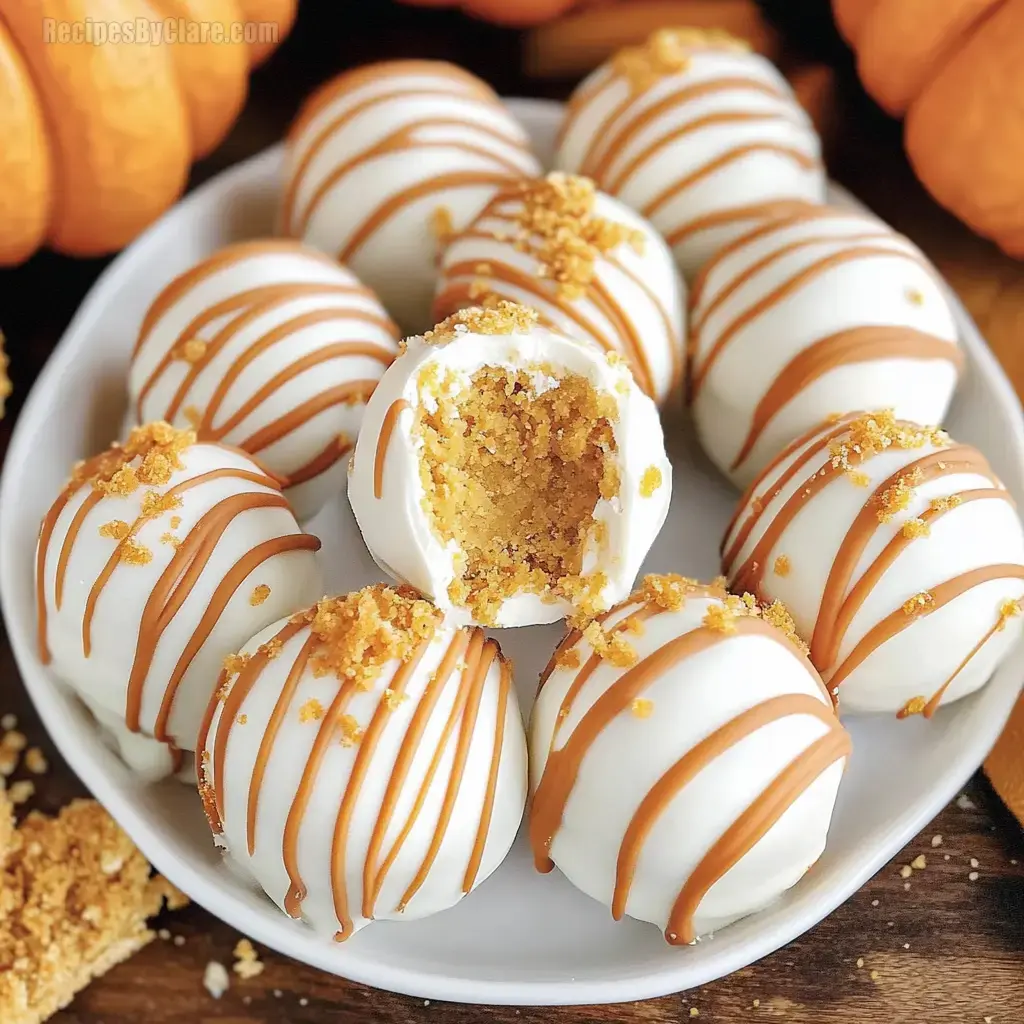 No-Bake Pumpkin Cheesecake Balls