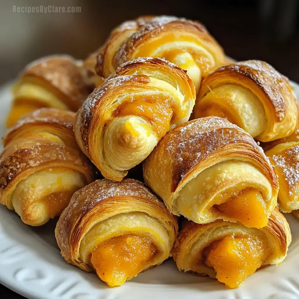 Mini Pumpkin Pie Crescent Rolls