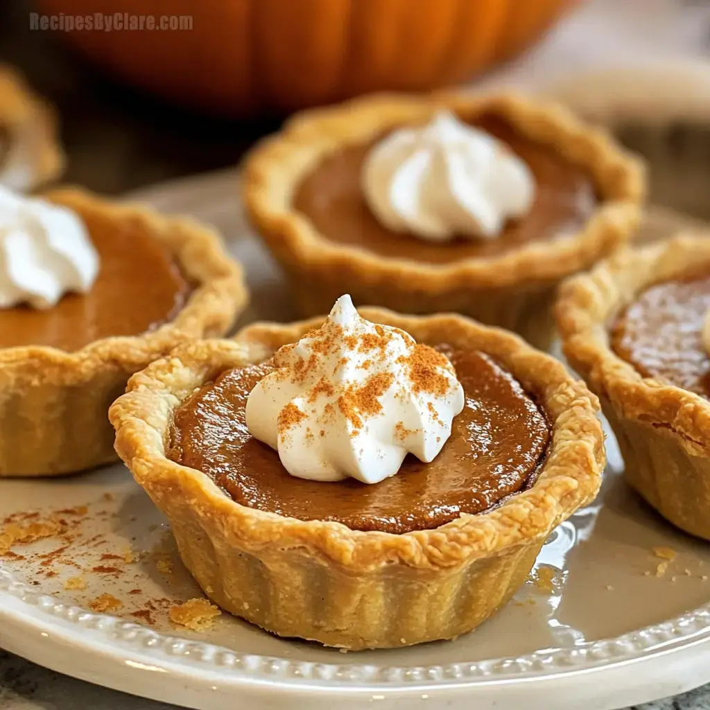 Adorable Mini Pumpkin Pies