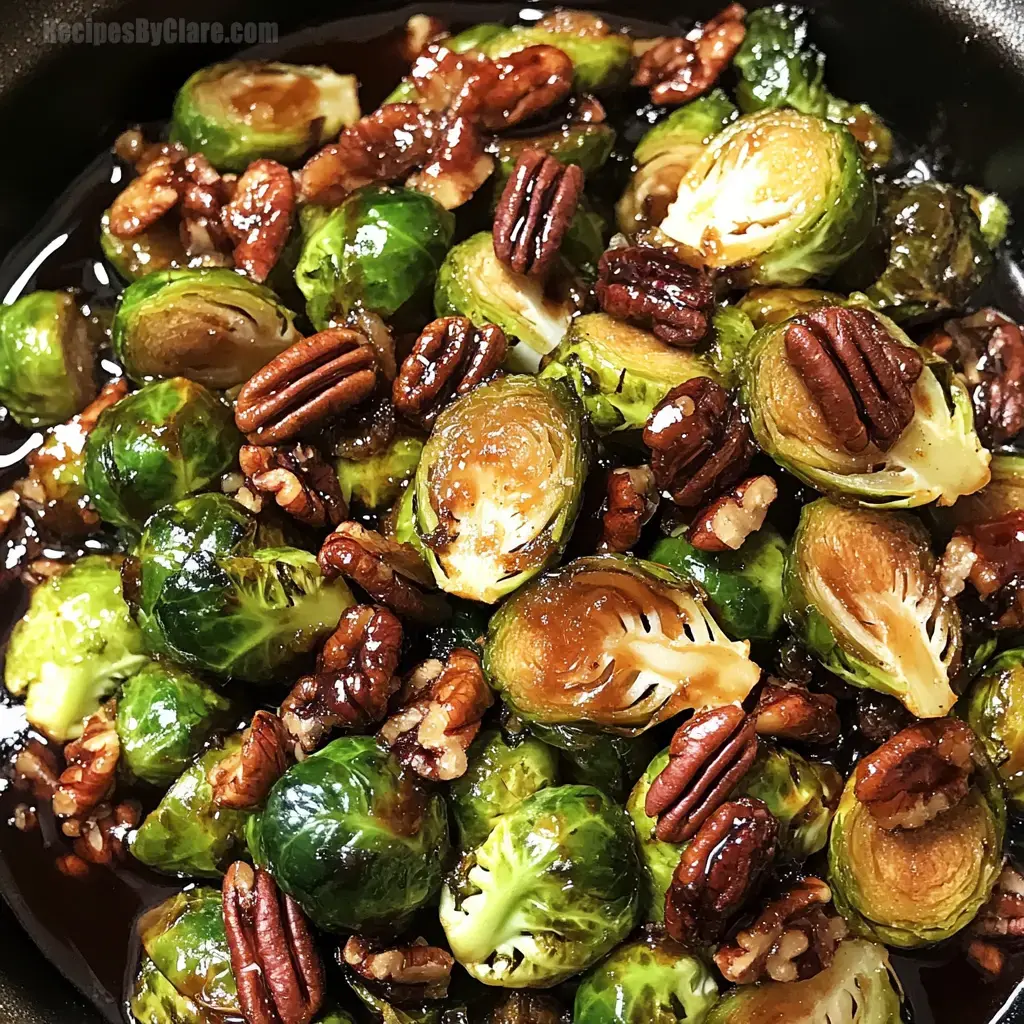 Brussels Sprouts in Maple Bourbon Sauce