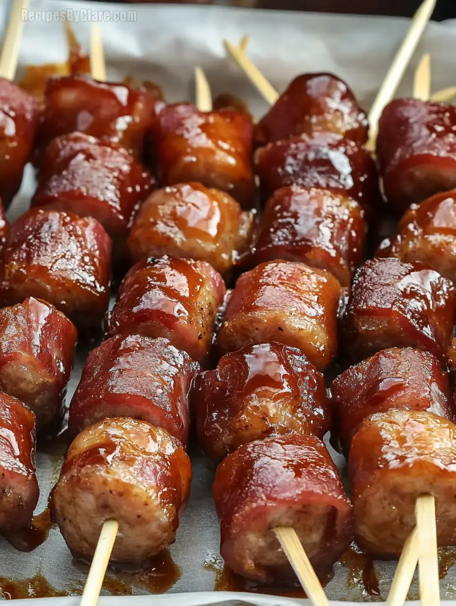 BBQ Bacon Wrapped Little Smokies