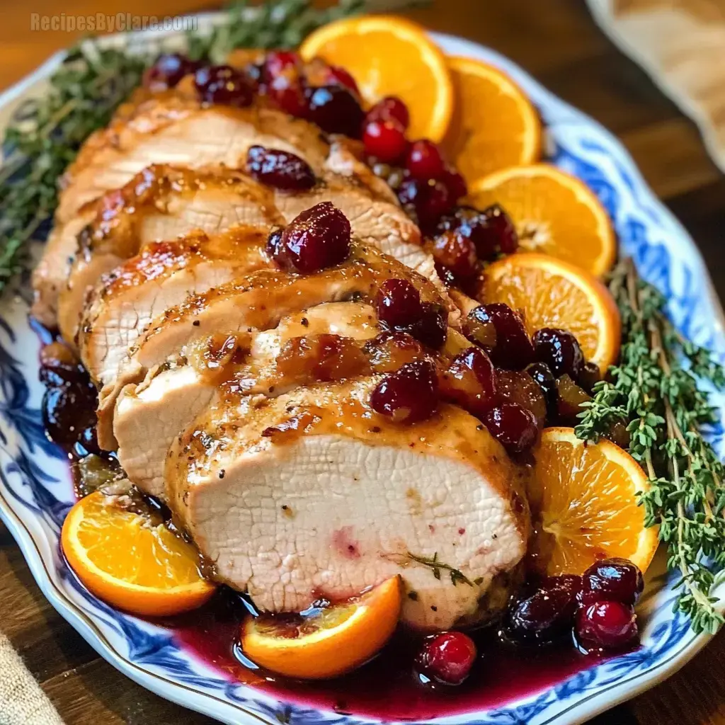 Orange Cranberry Pork Loin Roast