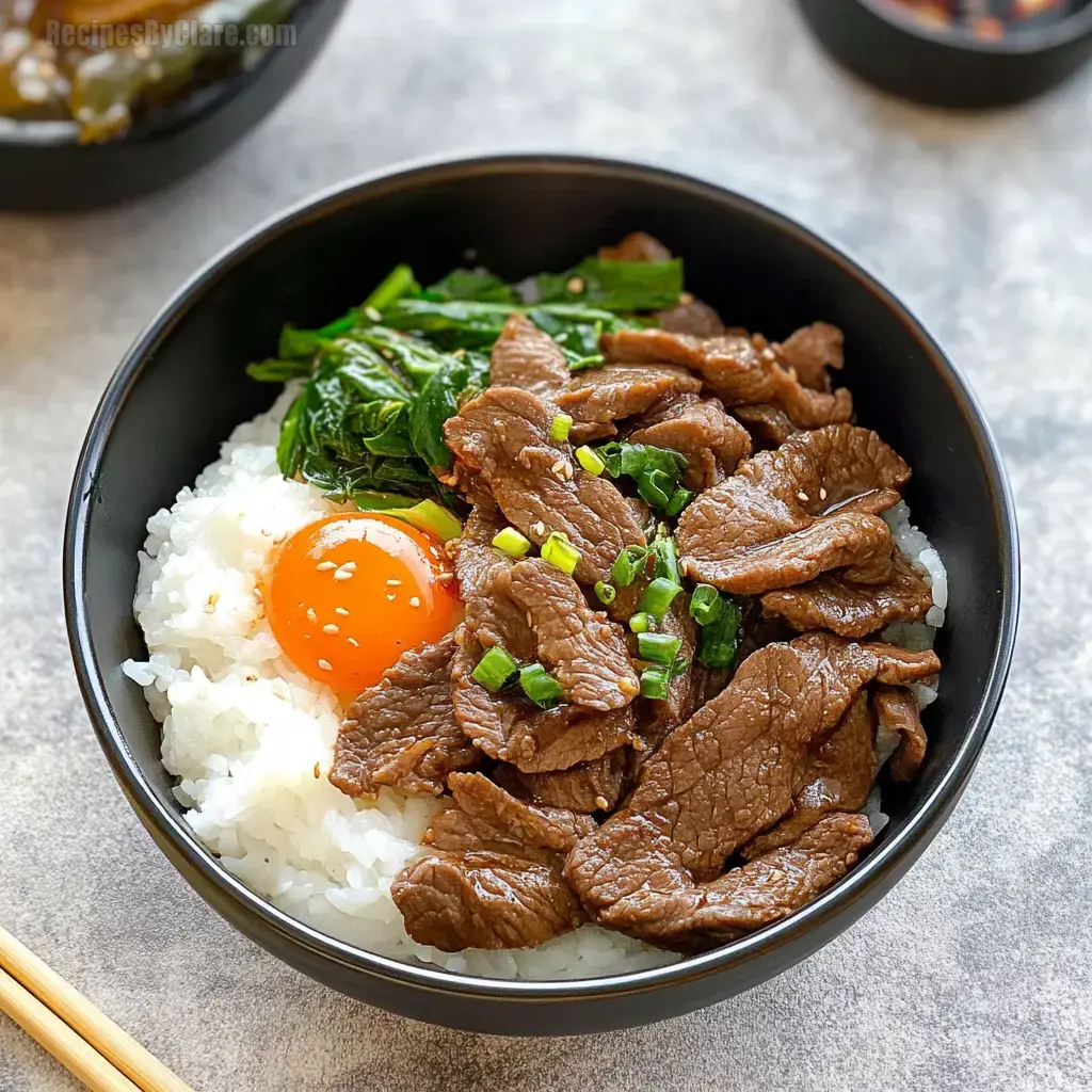 Japanese Beef Bowl (Gyudon)