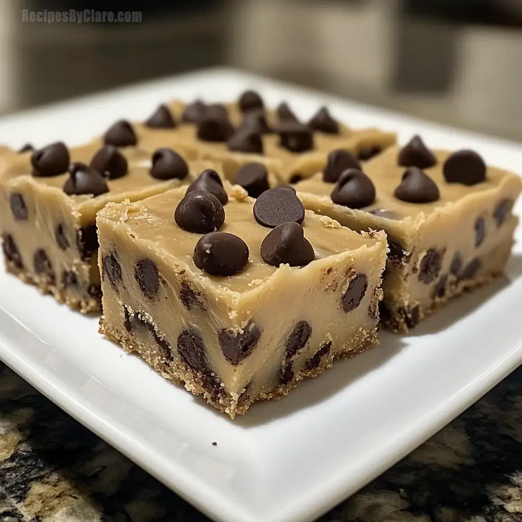 Chocolate Chip Cookie Dough Bars