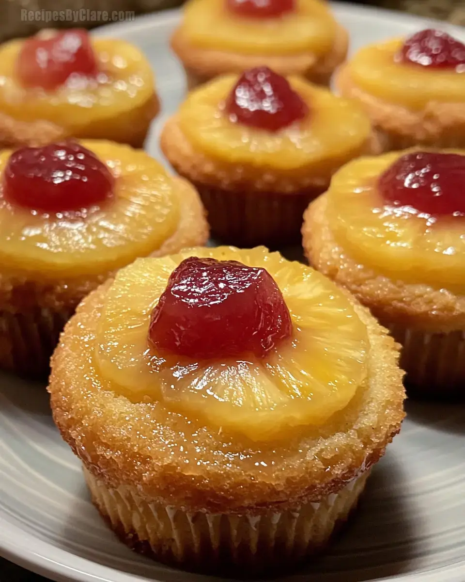 Pineapple Upside-Down Cupcakes