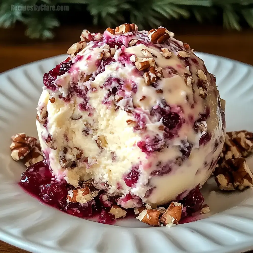 Cranberry Pecan Cheesecake Ball