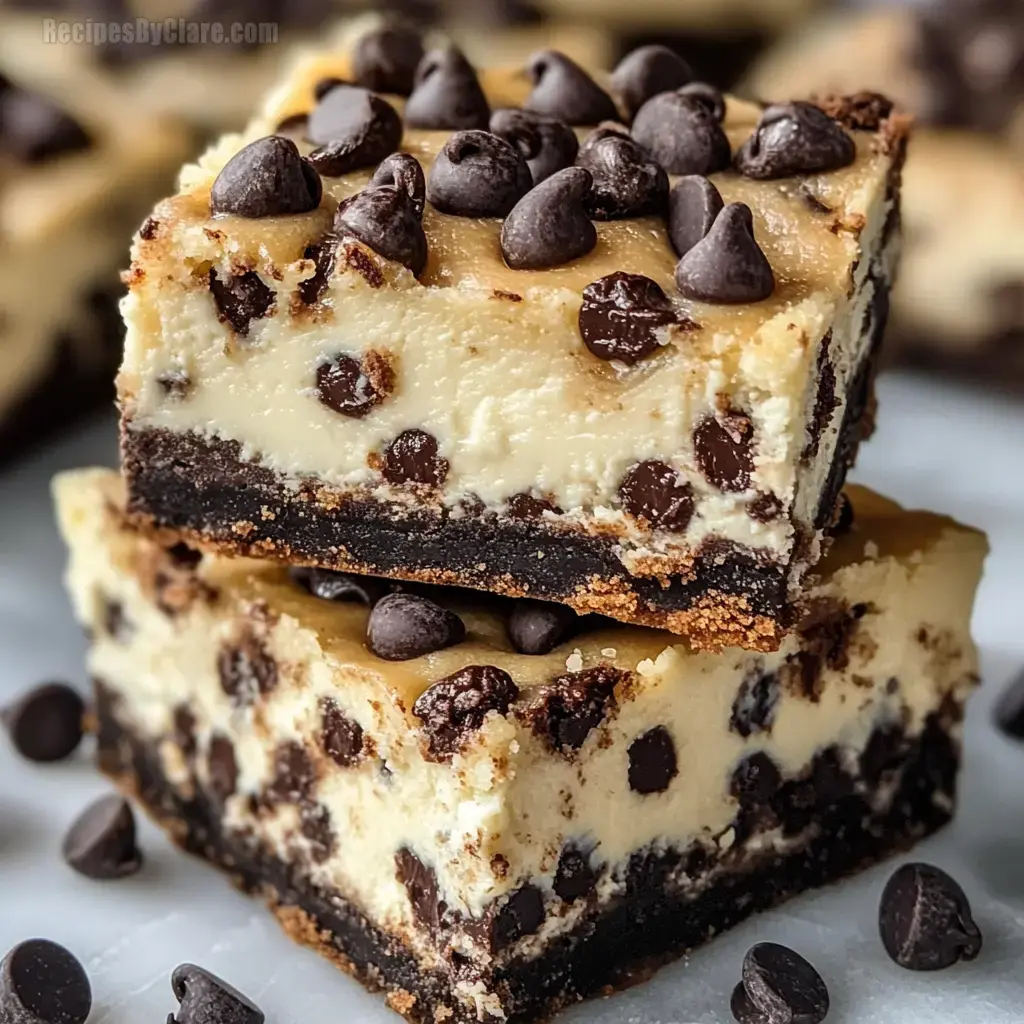 Chocolate Chip Cheesecake Bars