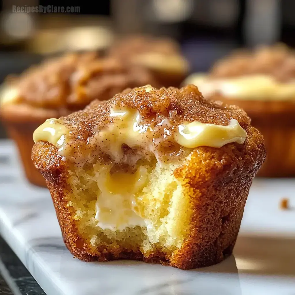 Gooey Cinnamon Cream Cheese Muffins