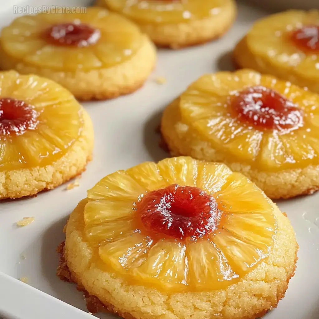 Pineapple Upside Down Sugar Cookies