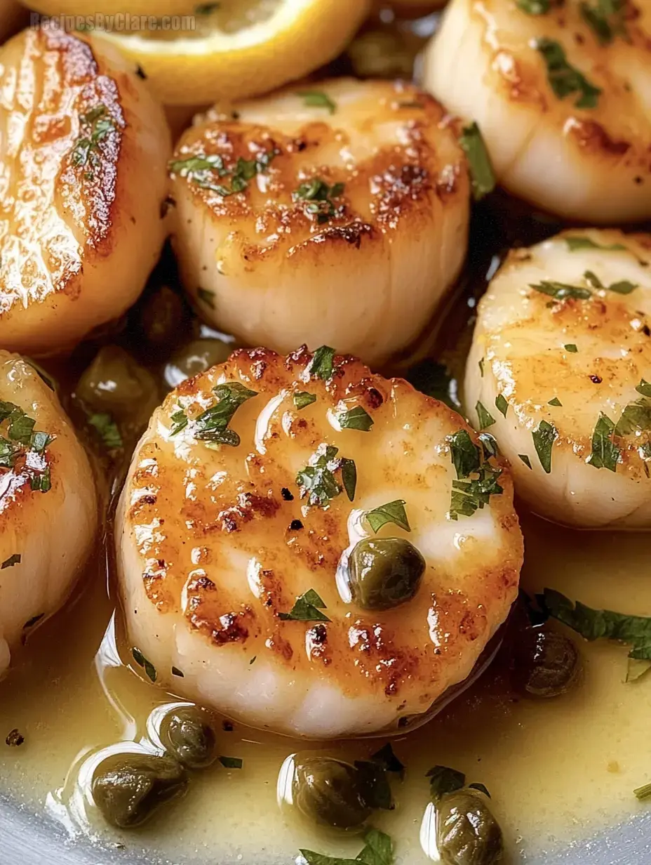 Pan-Seared Scallops with Lemon Caper Sauce