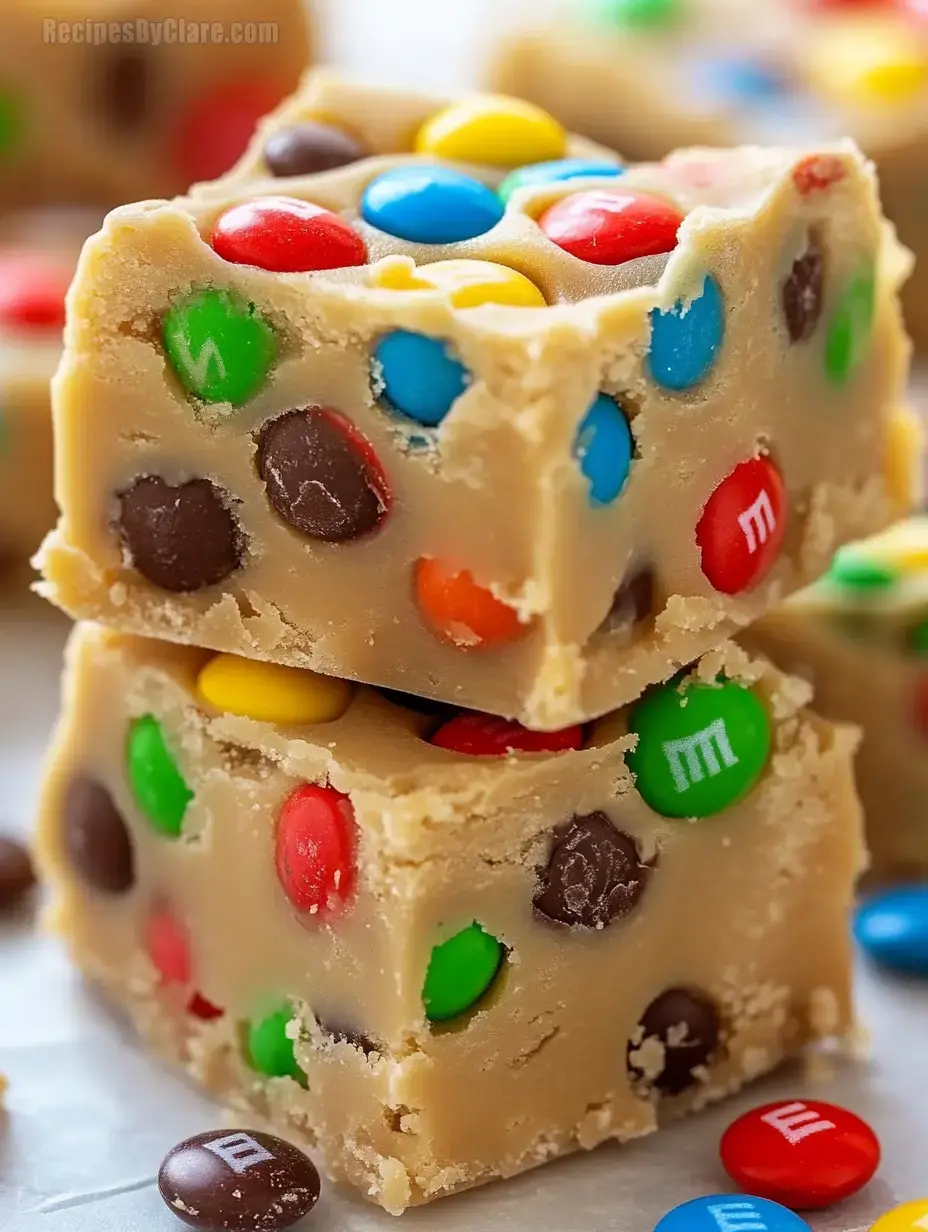 M&M Cookie Dough Fudge