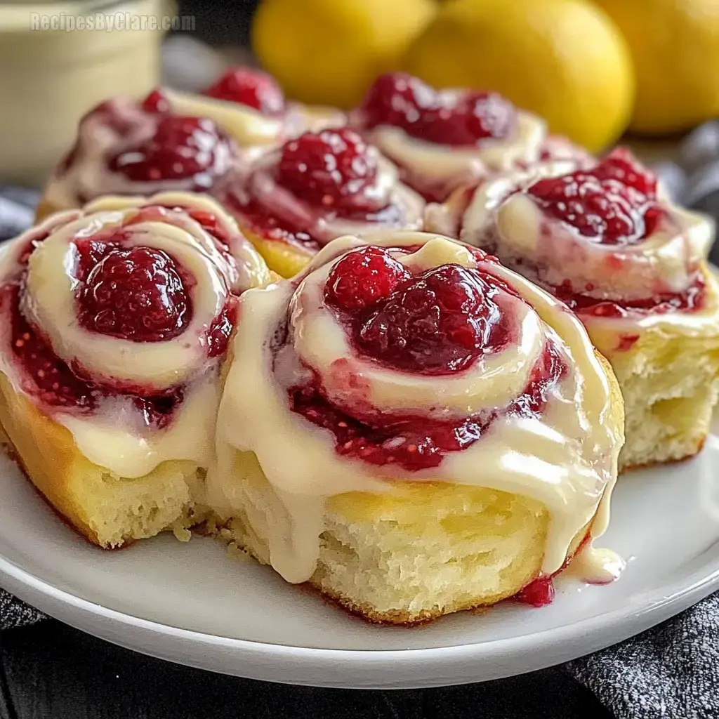 Raspberry Lemon Rolls