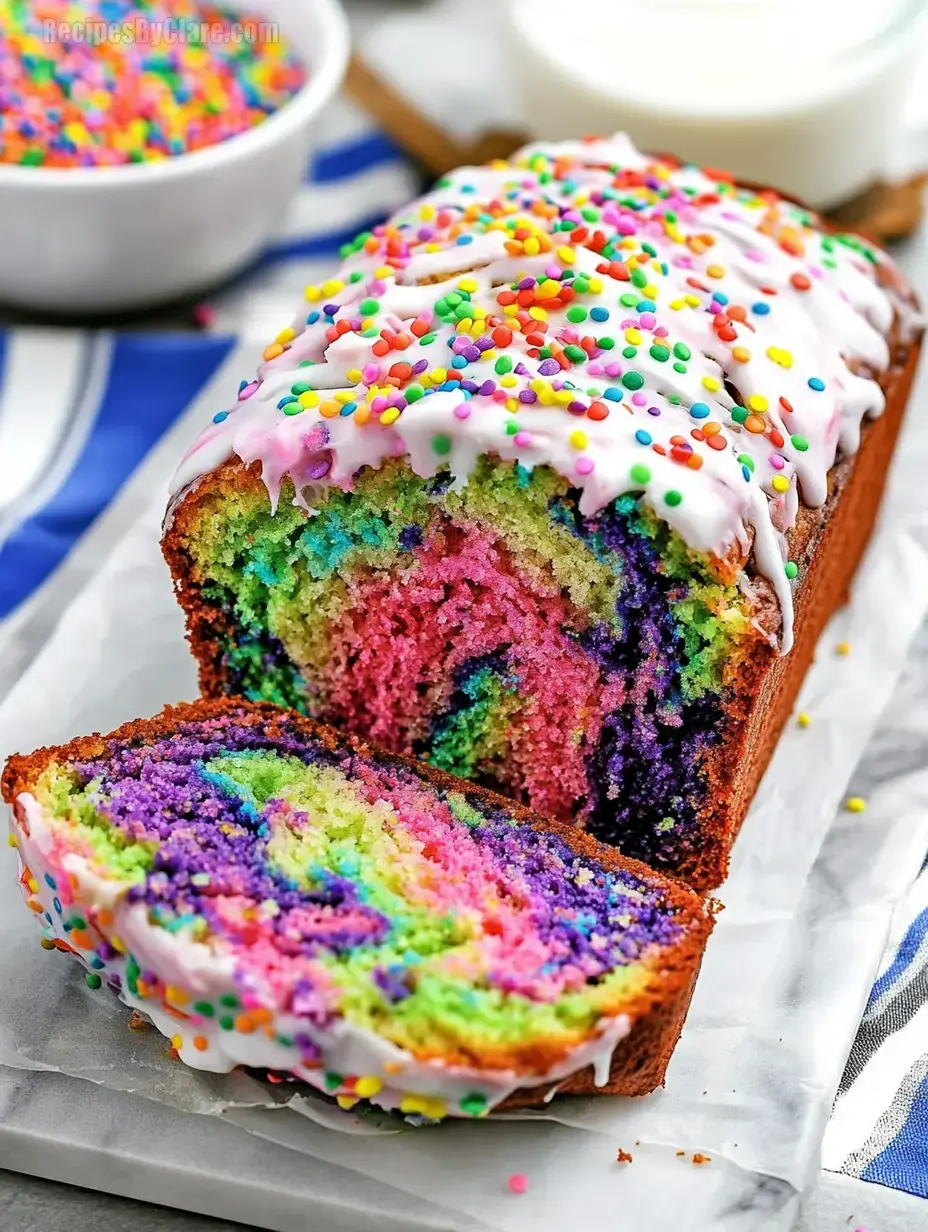 Unicorn Bread with Sprinkles