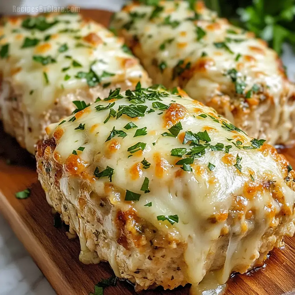 Garlic Parmesan Chicken Meatloaf