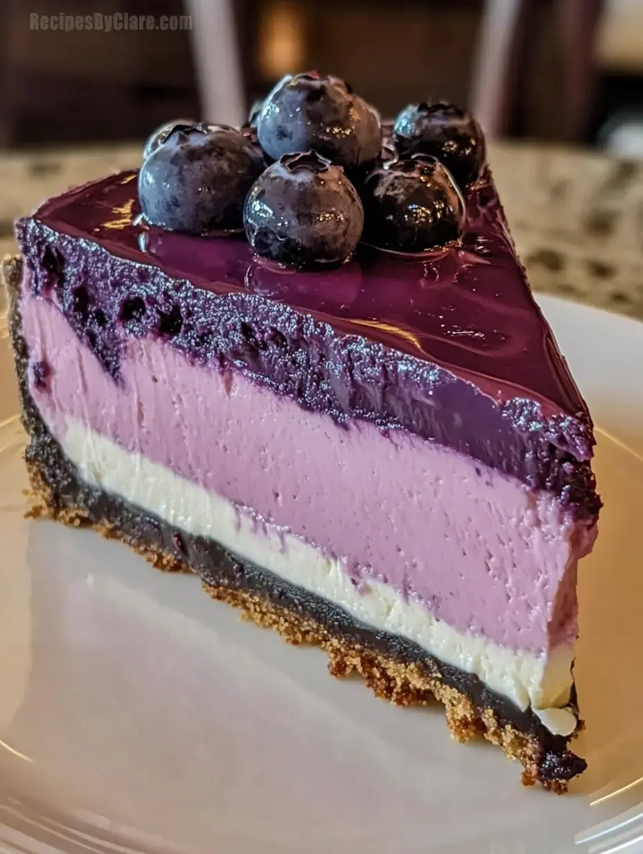 Blueberry Mousse Heaven Cheesecake