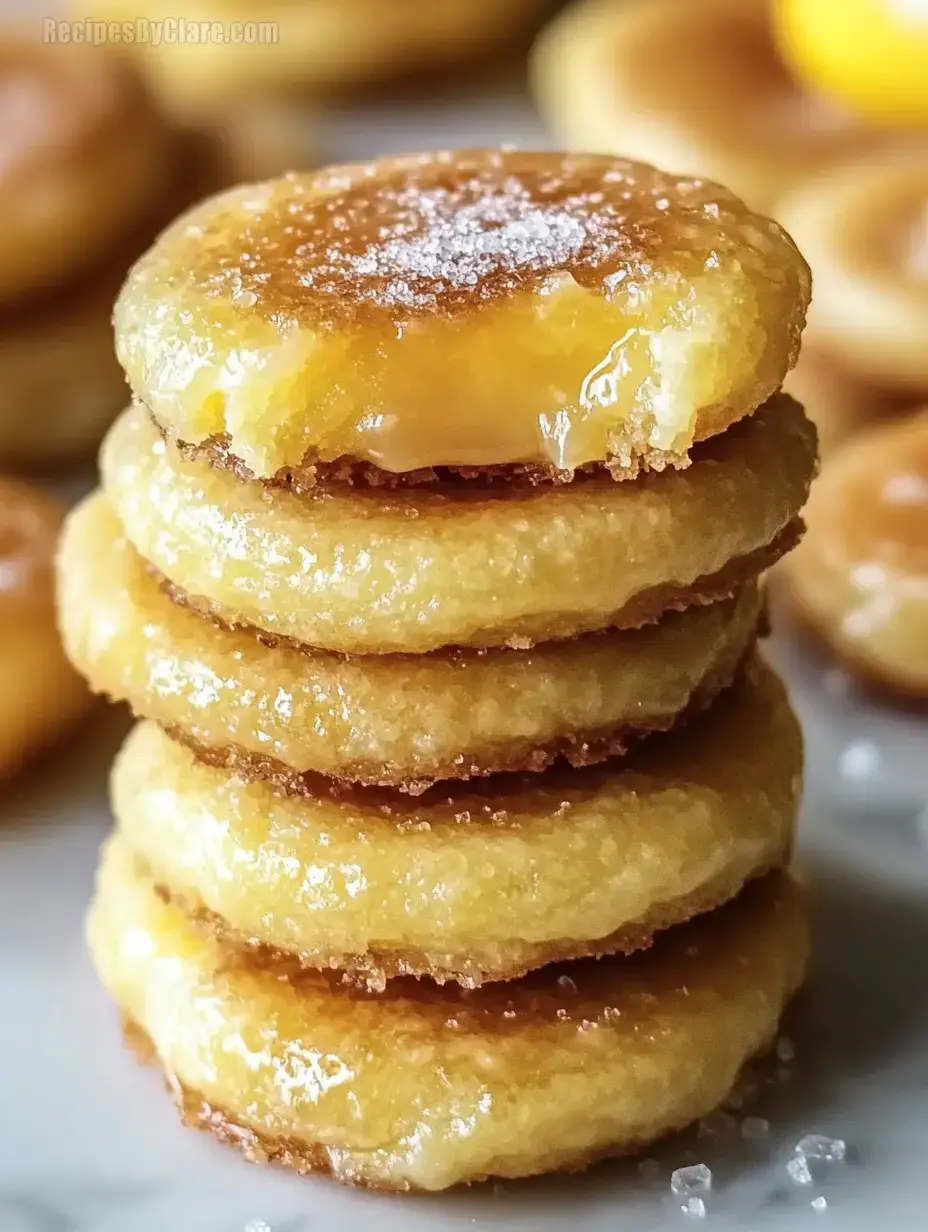 Lemon Curd Crème Brûlée Cookies