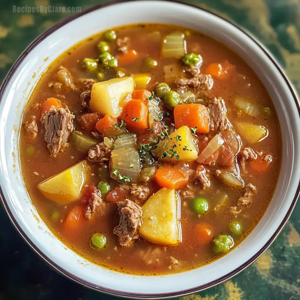 Old-Fashioned Vegetable Beef Soup