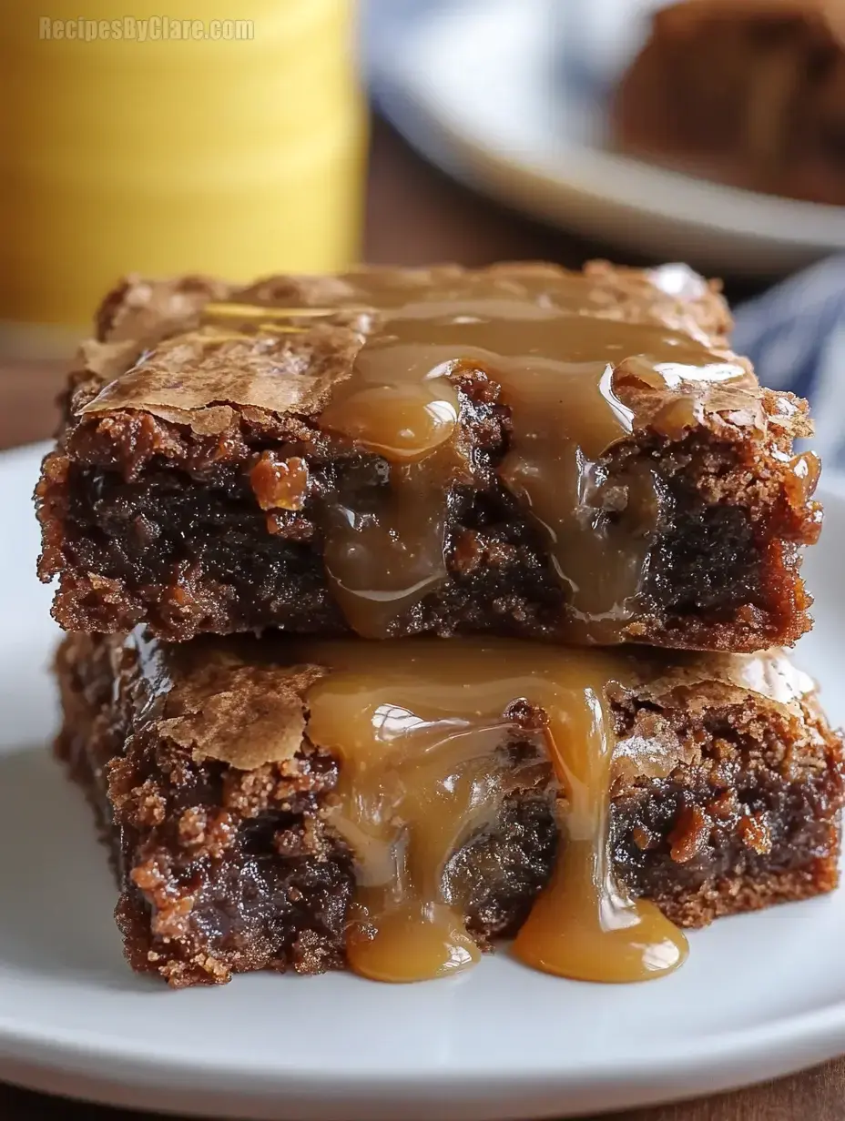 Cinnamon Caramel Brownies