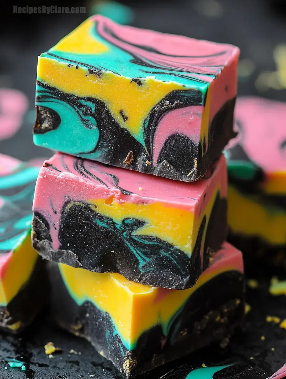 Colorful Halloween Fudge