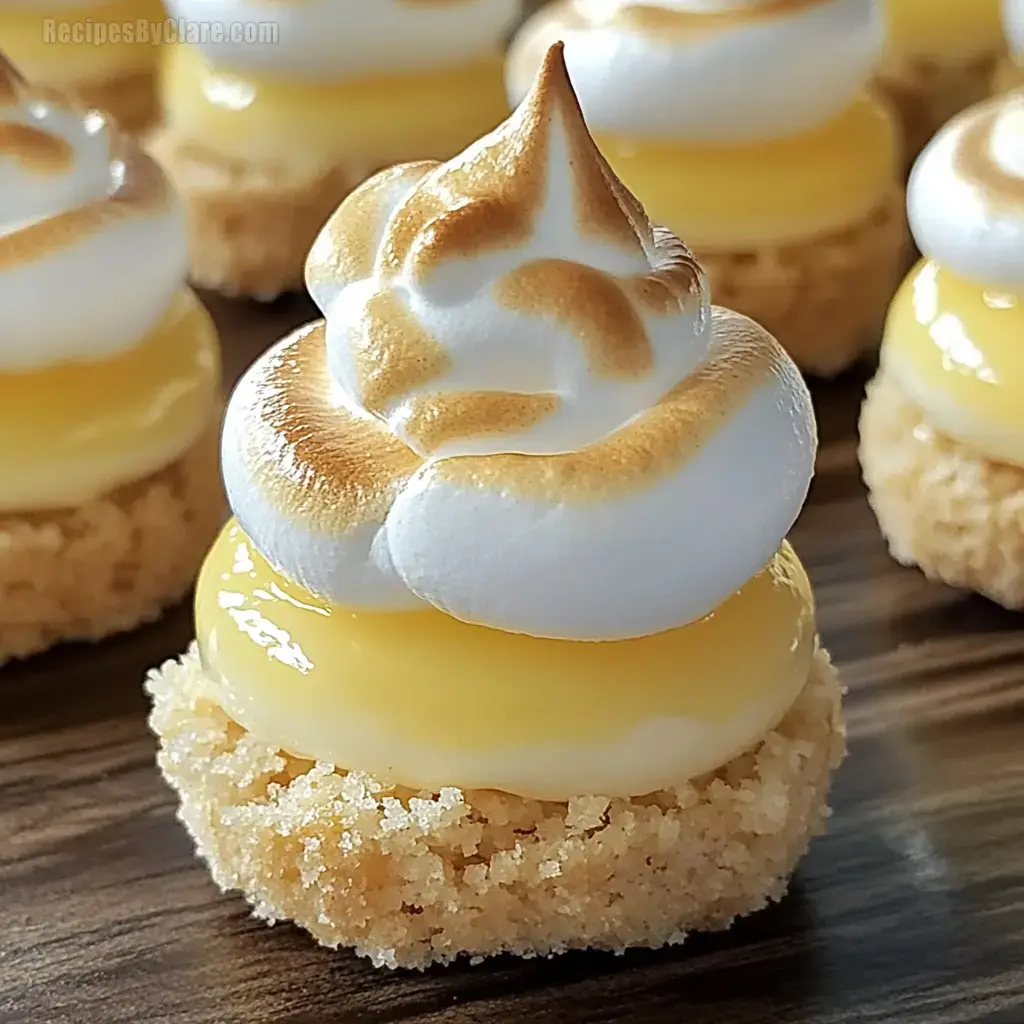 Mini Lemon Meringue Cheesecakes