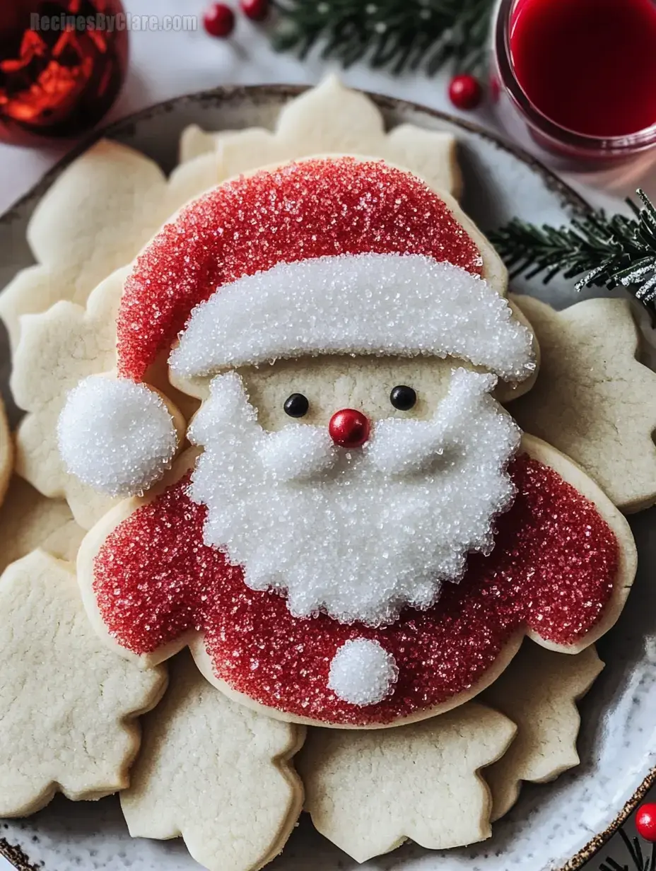 Christmas Santa Suit Sugar Cookie Cutouts