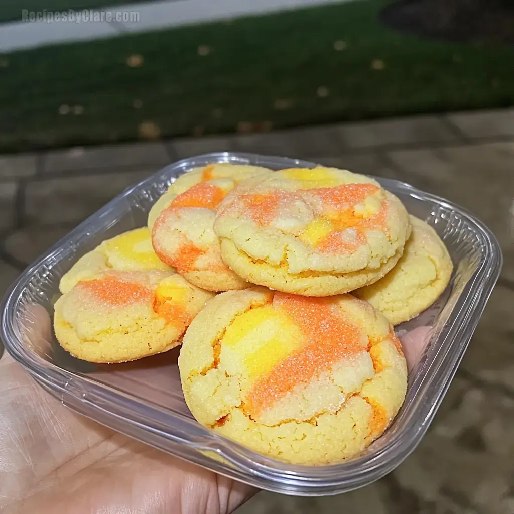 Candy Corn Sugar Cookies