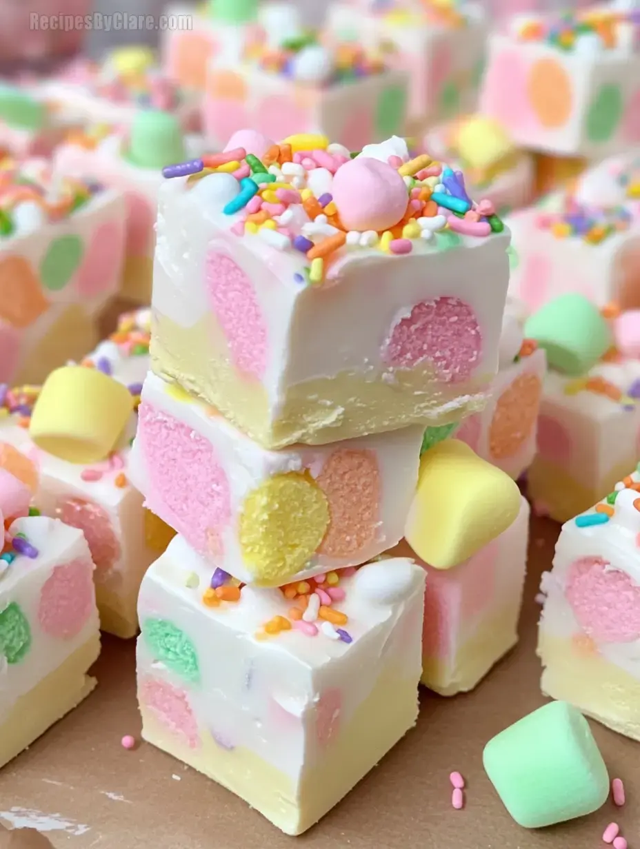 Easy Fruity Marshmallow Fudge