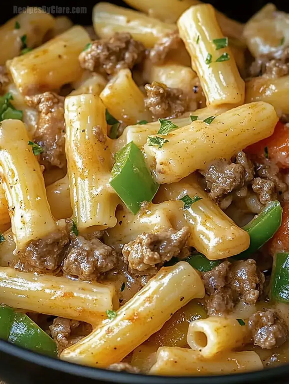 Philly Cheesesteak Pasta