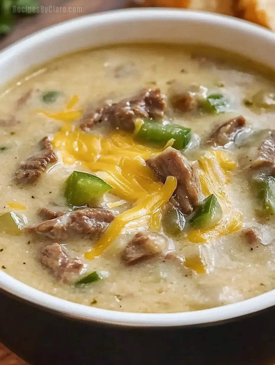 Philly Cheese Steak Soup