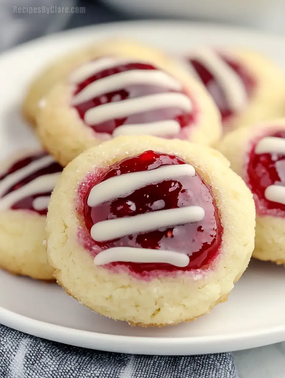 Raspberry Thumbprint Cookies