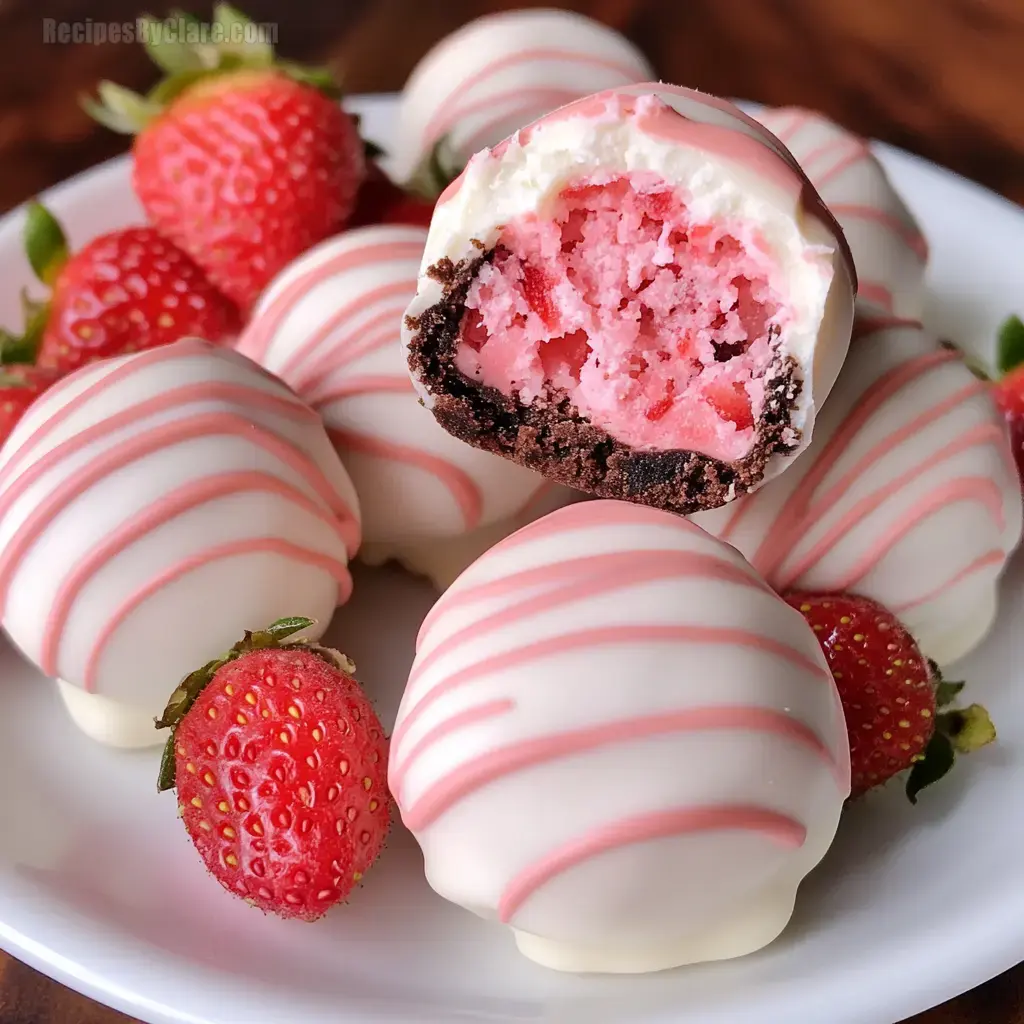 Strawberry Shortcake Oreo Balls