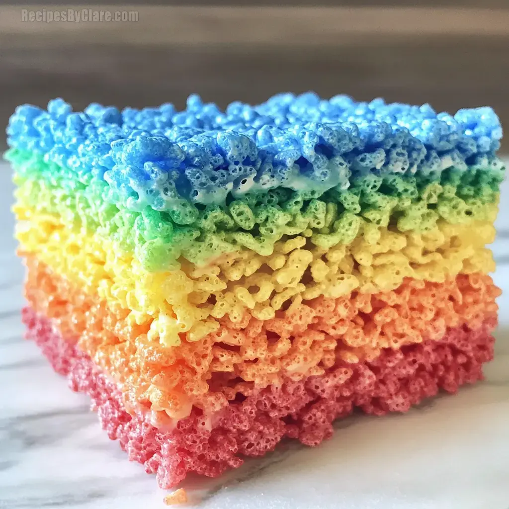 Rainbow Rice Krispie Treats