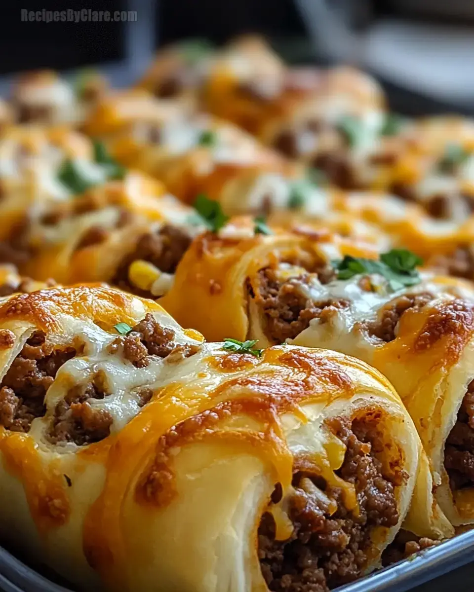 Cheesy Beefy Roll-Ups