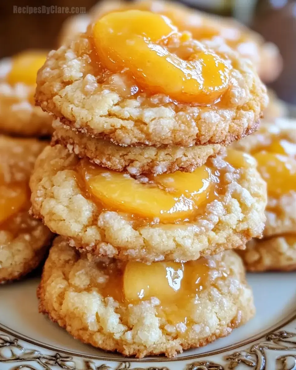 Peach Cobbler Cookies