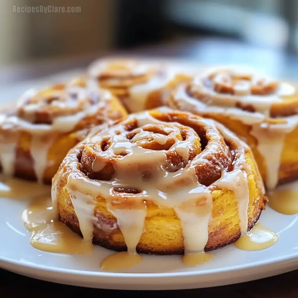 Easy Pumpkin Cinnamon Rolls