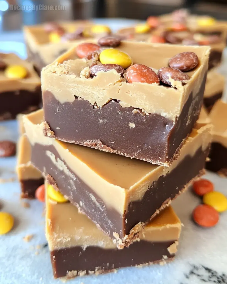 Peanut Butter Candy Bar Fudge