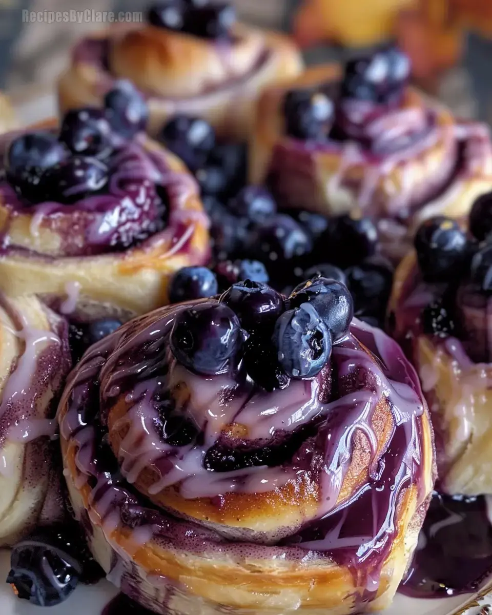 Blueberry Cinnamon Rolls