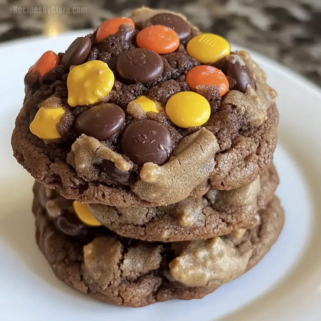 Chocolate Reese’s Pieces Cookies