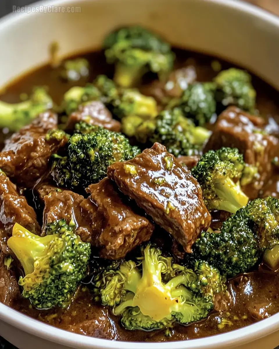 Slow Cooker Broccoli Beef