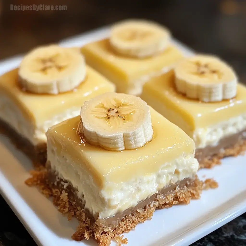 Banana Pudding Cheesecake Bars