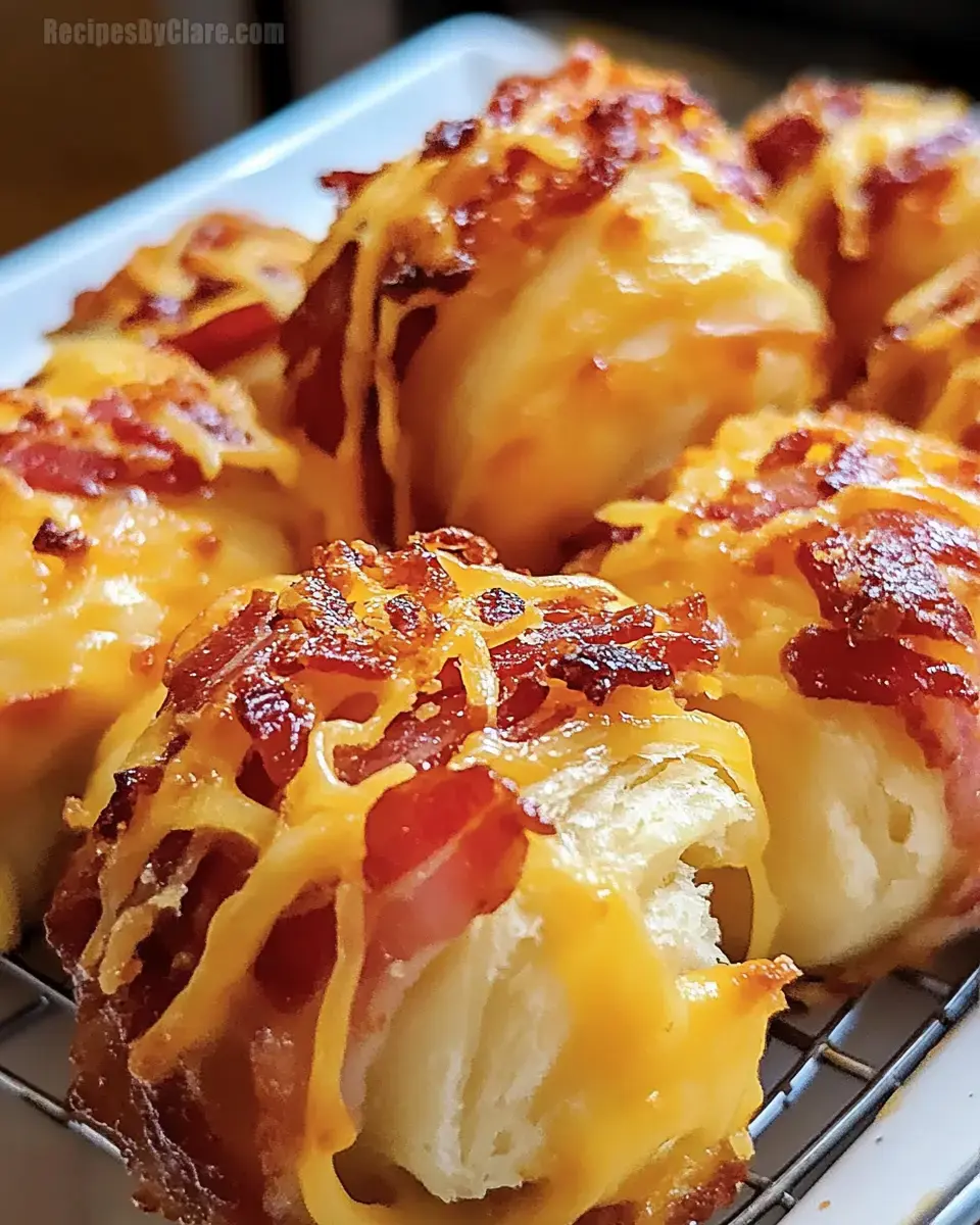 Crispy Cheesy Bacon Rolls