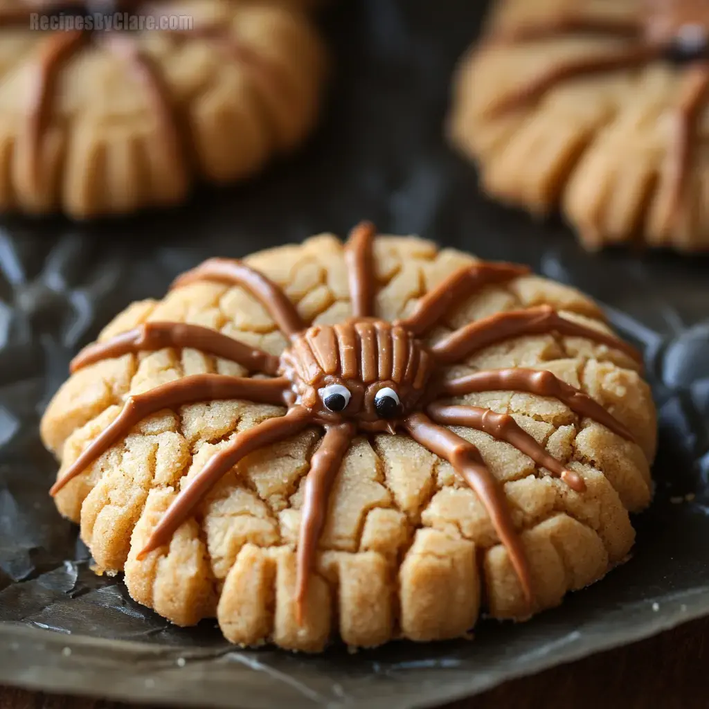 Peanut Butter Spider Cookies